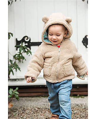 Frugi Ted Fleece Reversible Jacket - Twig/Camper Breton Jackets