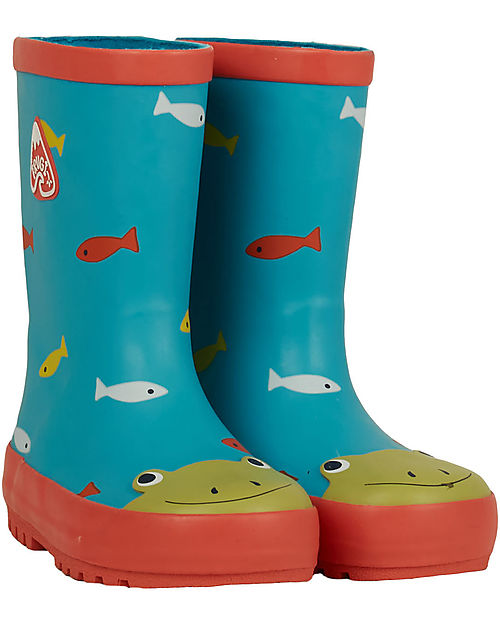 Frugi The National Trust Char Puddle Buster Welly - Frog Wellies