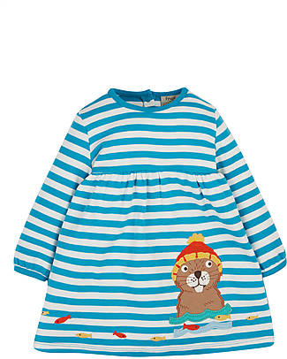 Frugi The National Trust Dea Dress - Blue Stripe Dresses_