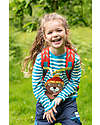 Frugi The National Trust Discov Applique Top - Blue Stripe - 100% Organic Cotton Sweatshirts