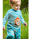 Frugi The National Trust Discov Applique Top - Blue Stripe - 100% Organic Cotton Sweatshirts