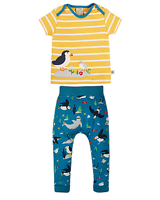 Frugi The National Trust Olly Outfit - Puffin - organic cotton Gift Set