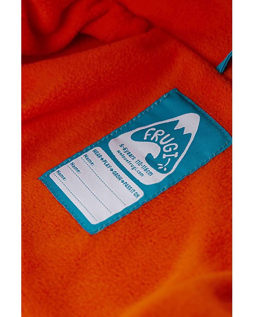 Frugi The National Trust Puddle Buster Coat - Blue/Beaver Waterproof