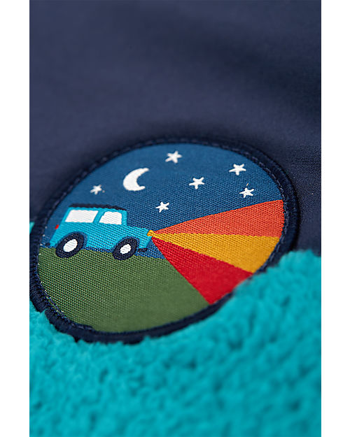 Frugi Theo Ted Fleece Jacket - Camper Blue/Indigo Jackets