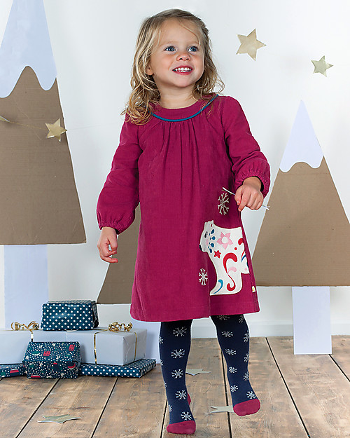 Frugi Tiggy Tights Polar Bear - Organic Cotton (not itchy!) Tights