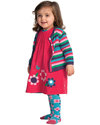 Frugi Tights Aqua Daisy - Organic Cotton (cozy and not itchy!) Tights