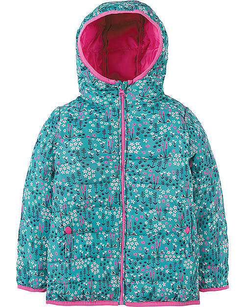 Frugi Toasty Trail Packaway Quilted Jacket, Alpine Meadow - Eco-friendly! Jackets