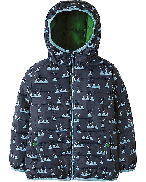 Frugi Toasty Trail Packaway Quilted Jacket, Mountain Range - Eco-friendly! Jackets