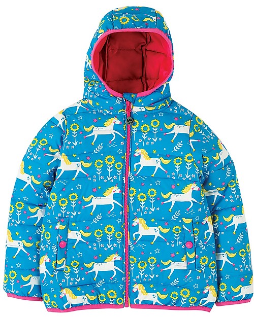 Frugi Toasty Trail Packaway Quilted Jacket - Unicorn Skates - Eco-friendly! Jackets