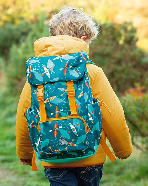 Frugi Trail Blazing Backpack - Above and Below - Recycled Material Kindergarten Backpacks