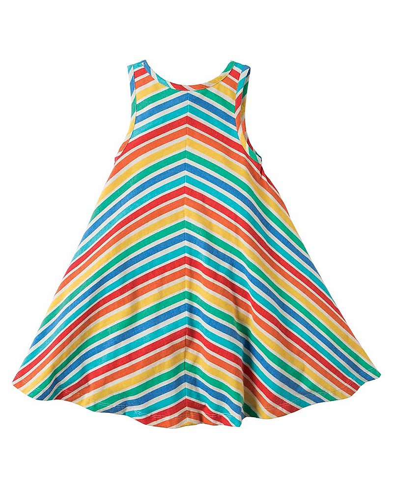 rainbow jersey dress