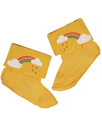 Frugi Warm Up Welly Liner - Rainbow - Recycled Material! Wellies