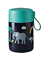 Frugi Yummy Insulated Food Flask - Indigo/Elephant - 450 ml Snack Boxes