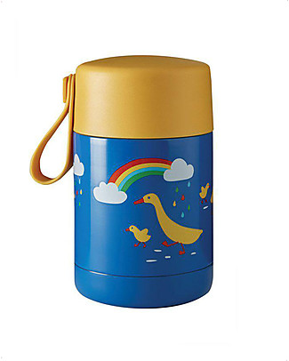 Frugi Yummy Insulated Food Flask - Runner Ducks - 450 ml Lunch Boxes in Metal