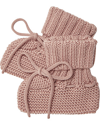 Fub Baby Boots, Blush - 100% Merino Wool Shoes