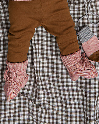 Fub Baby Boots, Blush - 100% Merino Wool Shoes