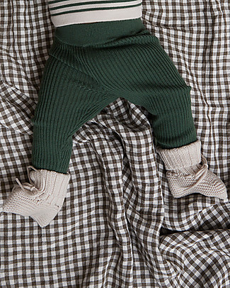 Fub Baby Boots, Ecru - 100% Merino Wool Shoes