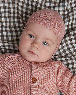 Fub Baby Hat, Blush - 100% Merino Wool Winter Hats