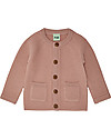 Fub Baby Jacket, Blush - 100% Merino Wool Cardigans