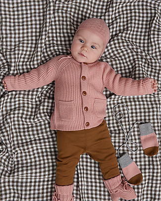 Fub Baby Jacket, Blush - 100% Merino Wool Jackets
