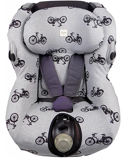 Fun Das n Cover For Car Seat Bebe Confort Opal Black Bikes Elasticated Cotton Unisex Bambini