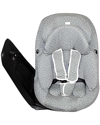 Fun*das bcn Cover for Car Seat Bébé Confort Axissfix 0+/1, Vintage Dot - Elasticated cotton Car Seat Accessories