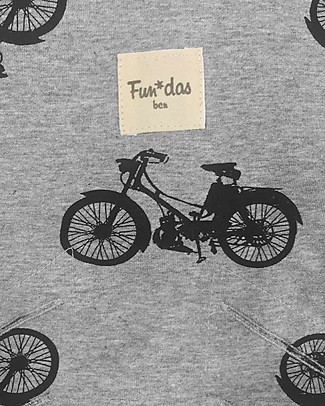 Fun*das bcn Cover for Car Seat Bébé Confort Opal, Black Bikes - Elasticated cotton Car Seat Accessories