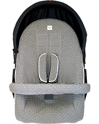 Fun*das bcn Cover for Stokke Xplory e Crusi Stroller, Vintage Dot - Elasticated cotton Stroller Accessories