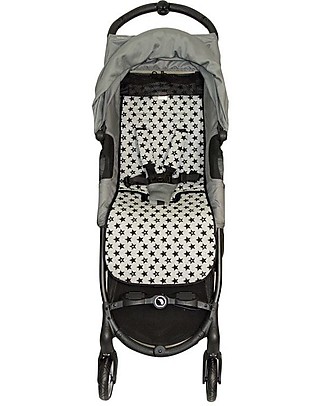 Fun*das bcn Padded Cover for BabyJogger Citi Mini Zip, Fun Black Star - Elasticated cotton Stroller Accessories