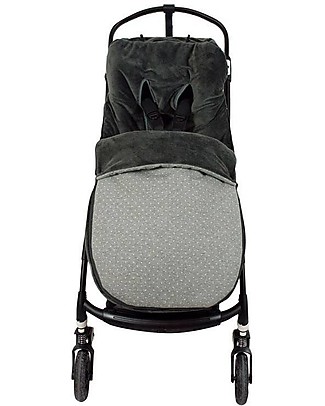 Fun*das bcn Universal Teddy Footmuff, Vintage Dots - Elasticated cotton Stroller Accessories