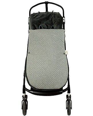 Fun*das bcn Universal Teddy Footmuff, Vintage Dots - Elasticated cotton Stroller Accessories