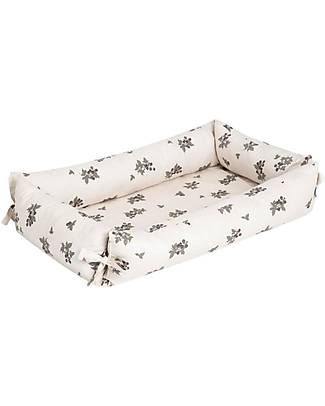 Garbo&Friends Baby Nest - 35 x 65 x 16 cm - Blackberry - Percale Cotton Baby Nest