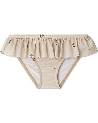 Garbo&Friends Bikini Bottoms with Flounces - Pink / Cherries - Recycled Material Bikinis And Tankinis