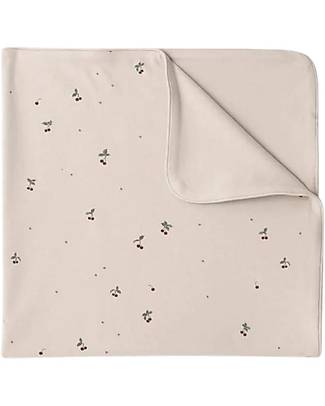 Garbo&Friends Blanket - Cherry - 75 x 75 cm - Cotton Jersey with Silk-Finish - Mini Line Collection Muslin Swaddle