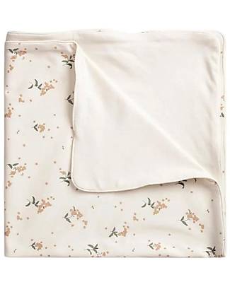 Garbo&Friends Blanket - Forget Me Not - 75 x 75 cm - Cotton Jersey with Silk-Finish - Mini Line Collection Muslin Swaddle