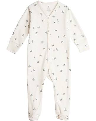 Garbo&Friends Overall/Pyjamas - Blueberry - 100% Cotton Jersey with Silk-Finish - Mini Line Collection Babygrows