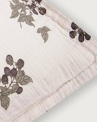 Garbo&Friends Pillowcase - 50 x 70 cm - Blackberry - 100% Cotton Muslin Bed Sheets and Pillow Cases