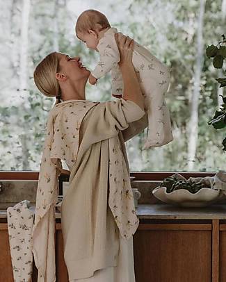 Garbo&Friends Swaddle Blanket - Mimosa - 110 x 110 cm - 100% Cotton Muslin Muslin Swaddle