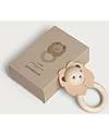 Garbo&Friends Wood and Leather Teether - Lion - Untreated Leather and Wood Teethers