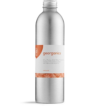 Georganics Oil Pulling Moutwash - Orange -275 ml - Ideal for kids! Toothpaste