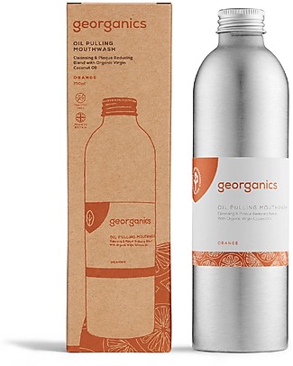 Georganics Oil Pulling Moutwash - Orange -275 ml - Ideal for kids! Toothpaste