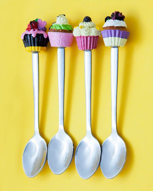 Ginger Cupcake Teaspoons - Set of 4 Cutlery
