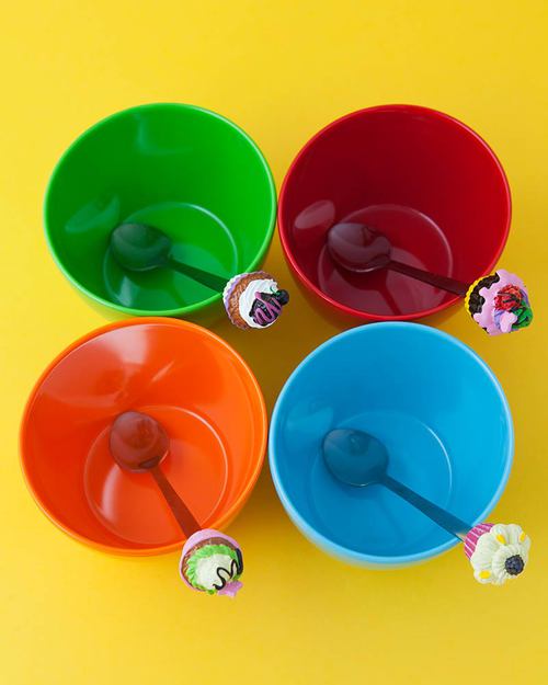 Ginger Cupcake Teaspoons - Set of 4 Cutlery