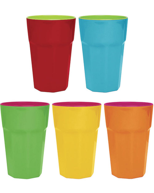 Ginger Melamine Beaker - Orange & Pink Beakers
