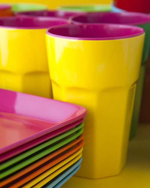 Ginger Melamine Beaker - Orange & Pink Beakers