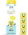 Glo Pals Alex Light Up Cubes - Yellow - Set of 4 Sensory Games_