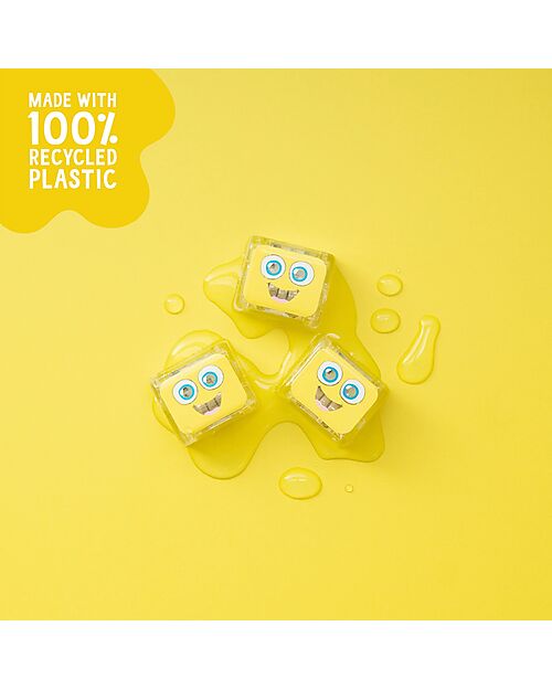 Glo Pals Alex Light Up Cubes - Yellow - Set of 4 Sensory Games_