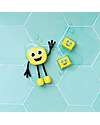 Glo Pals Character Set Alex - with 2 Included Cubes - Yellow - Suitable from 3 Years - 100% Recycled Plastic Sensory Games_