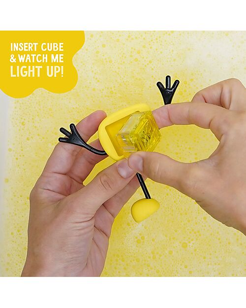 Glo Pals Character Set Alex - with 2 Included Cubes - Yellow - Suitable from 3 Years - 100% Recycled Plastic Sensory Games_