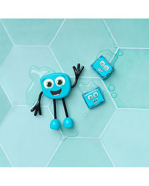 Glo Pals Character Set Blair - with 2 Included Cubes - Light Blue - Suitable from 3 Years - 100% Recycled Plastic Sensory Games_